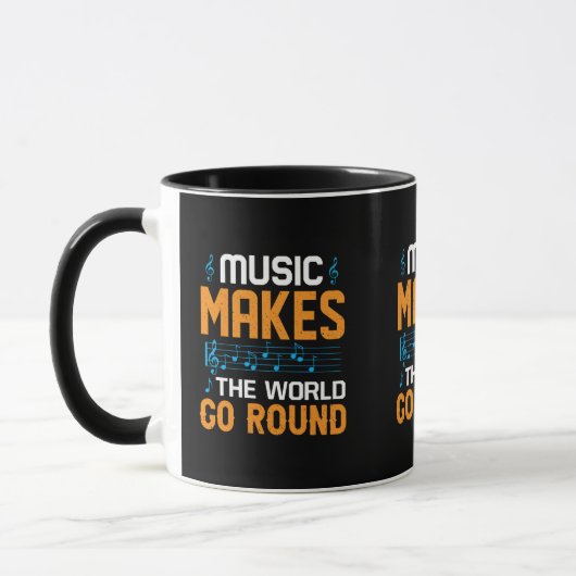 Musik macht die Welt zum Alltag Tasse (Links)
