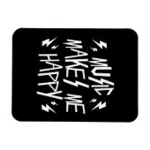 Musik macht mich glücklich magnet (Horizontal)