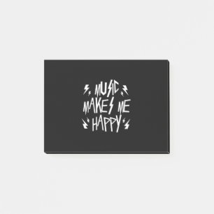 Musik macht mich glücklich post-it klebezettel