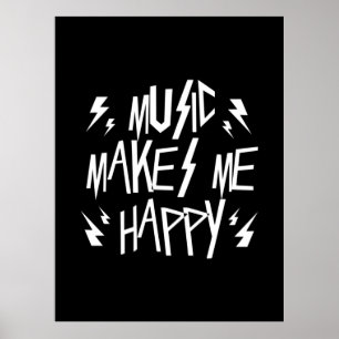 Musik macht mich glücklich poster