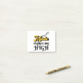 Musik macht mich hoch post-it klebezettel (Auf Schreibtisch)