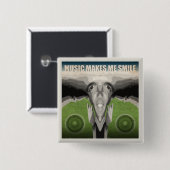 Musik macht mich lächeln button (Vorne & Hinten)