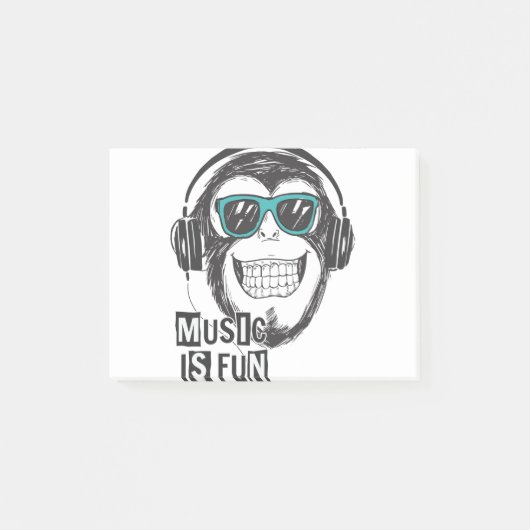 Musik macht Spaß Post-it Klebezettel (Vorderseite)