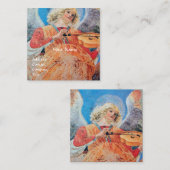 MUSIK MAKING ANGEL QUADRATISCHE VISITENKARTE (Vorne/Hinten)