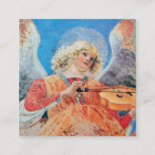 MUSIK MAKING ANGEL QUADRATISCHE VISITENKARTE (Rückseite)