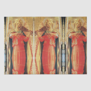MUSIK MAKING ANGELN IN ROT UND GOLD Weihnachten Seidenpapier