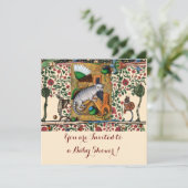 MUSIK MAKING ANIMALA CAT PLAYER ORGAN Baby Shower Einladung (Stehend Vorderseite)