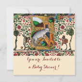 MUSIK MAKING ANIMALA CAT PLAYER ORGAN Baby Shower Einladung (Vorderseite)