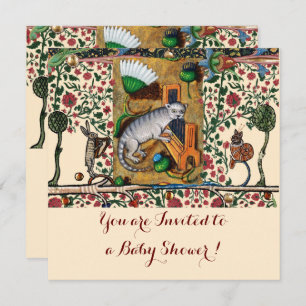 MUSIK MAKING ANIMALA CAT PLAYER ORGAN Baby Shower Einladung