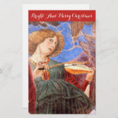 MUSIK MAKING CHRISTMAS ANGEL AND STRUMENT BRIEFPAPIER (Vorne/Hinten)