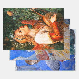 MUSIK MAKING CHRISTMAS ANGELS GESCHENKPAPIER SET