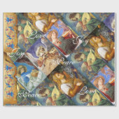 MUSIK MAKING CHRISTMAS ANGELS,JOY PEACE LIEBE GESCHENKPAPIER (Flach)