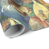 MUSIK MAKING CHRISTMAS ANGELS,JOY PEACE LIEBE GESCHENKPAPIER (Rolleneckpunkt)