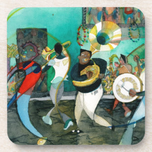 Musik-Malerei "New- Orleansjazz " Getränkeuntersetzer