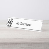 Musik-Mann Schreibtischnamensplakette (Vorderseite )