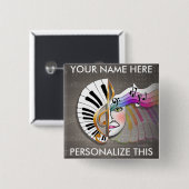 Musik-Maske BUTTONE Button (Vorne & Hinten)