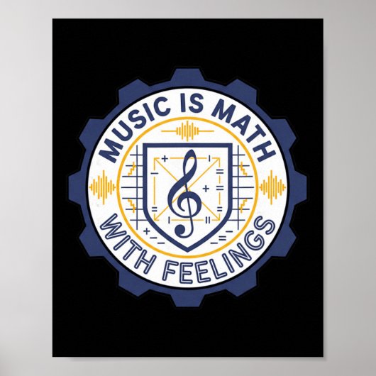Musik-Mathe Mit Gefühlen Lehrer Bynd Poster (Vorne)