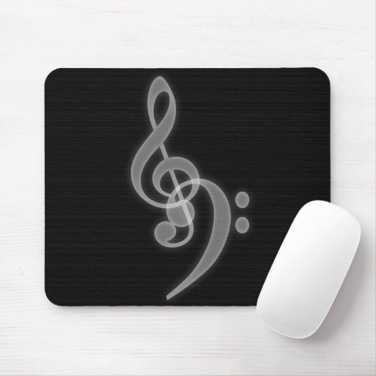 Musik - Maus-Pad für Treble und Bass Clef Mousepad (Mit Mouse)