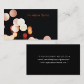 Musik-Medium-elegante moderne Visitenkarte (Vorne/Hinten)