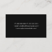 Musik-Medium-elegante moderne Visitenkarte (Rückseite)