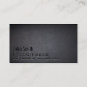 Musik Minimalistische Fett-Text dunkel Visitenkarte (Rückseite)