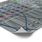 Musik-Mischpult Poster (Ecke)