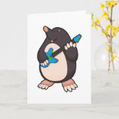 Musik mit Gitarre Karte (Gelbe Blume)