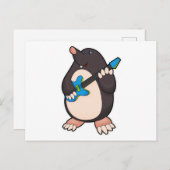 Musik mit Gitarre Postkarte (Vorne/Hinten)