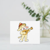 Musik mit Gitarre spielen Postkarte (Stehend Vorderseite)