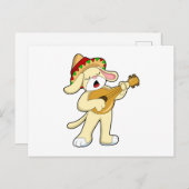 Musik mit Gitarre spielen Postkarte (Vorne/Hinten)