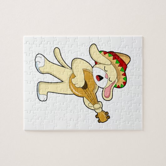 Musik mit Gitarre spielen Puzzle (Horizontal)