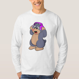 Musik mit Kopfhörer T-Shirt