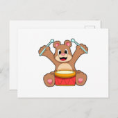 Musik mit Trommelmusik Postkarte (Vorne/Hinten)