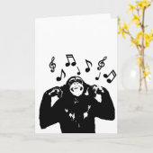 Musik monkeymonkey karte (Gelbe Blume)