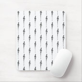 Musik Motif Melting Treble Clef Schwarz-Weiß-Musik Mousepad (Mit Mouse)
