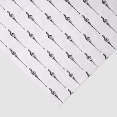 Musik Motif Melting Treble Clef Schwarz-Weiß-Musik Seidenpapier (Ausschnitt)