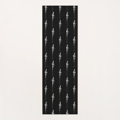 Musik Motif Melting Treble Clef Weiß und Schwarz Yogamatte (Vorderseite)