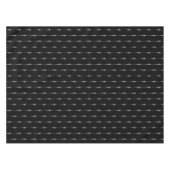 Musik Motif Melting Treble Clef Weiße und Schwarze Tischdecke (Vorderseite (Horizontal))