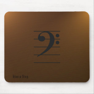 Musik Mousepad - Bassschlüssel