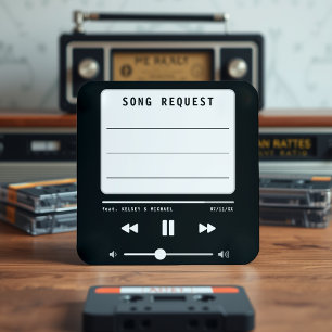 Musik MP3 Player Black Wedding Song Anfrage Begleitkarte