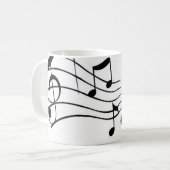 Musik ,(Music) Kaffeetasse (Vorderseite Links)