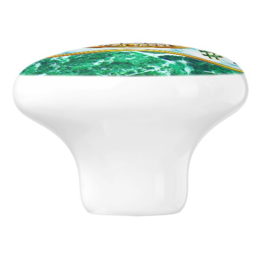 Musik, Musical Notes, Marmor Keramikknauf (Seitenansicht)