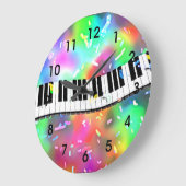 Musik, Musik, Musik Große Wanduhr (Winkel)