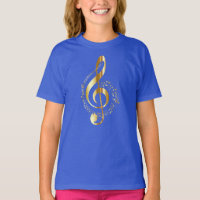 Musik, Musik, Musik, Treble clever in Gold,