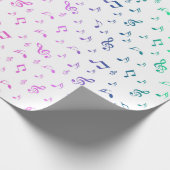 Musik, Musik, Noten, Melodie, Schwarz, Sound, Clea Geschenkpapier (Ecke)