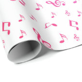 Musik, Musik, Noten, Melodie, Schwarz, Sound, Clea Geschenkpapier (Rolleneckpunkt)