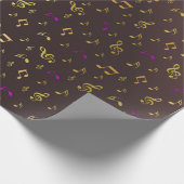 Musik, Musik, Noten, Melodie, Schwarz, Sound, Clea Geschenkpapier (Ecke)