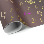 Musik, Musik, Noten, Melodie, Schwarz, Sound, Clea Geschenkpapier (Rolleneckpunkt)