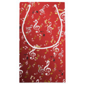 Musik, Musik, Noten, Weiß, Melodie, Klang, Ton, Kleine Geschenktüte (Rückseite)