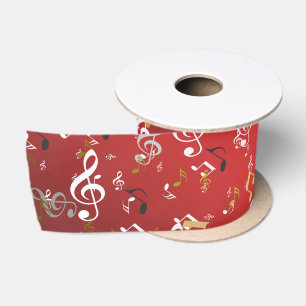 Musik, Musik, Noten, Weiß, Melodie, Klang, Ton, Satinband